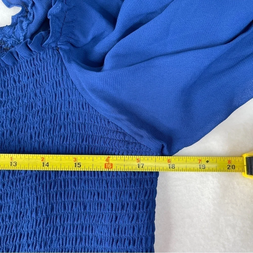 Reformation Pinto Top Caspian Blue Size 2X
